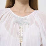 Camicia donna bianca Bohemian 13534 BIANCO0002 FORTE FORTE 