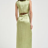 Abito donna lungo verde 32101 0333 FILIPPA K 