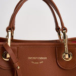 Borsa a mano donna in pelle marrone EW000361 AF12036M6030 EMPORIO ARMANI 