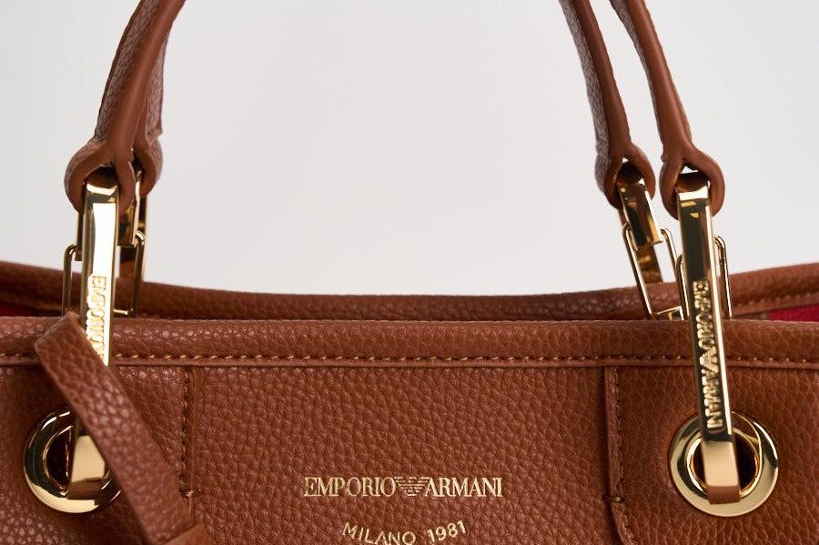 Borsa a mano donna in pelle marrone EW000361 AF12036M6030 EMPORIO ARMANI 