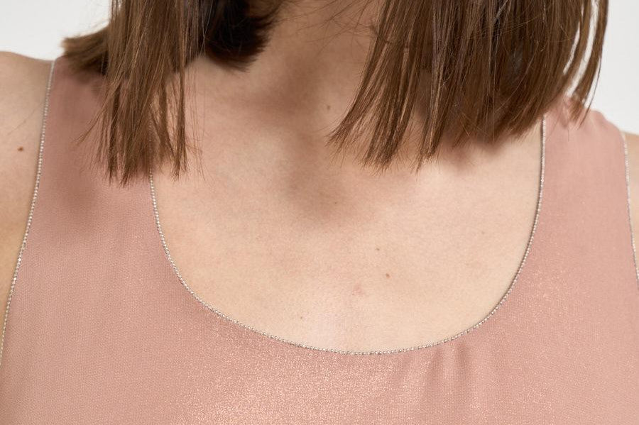 Top donna smanicato rosa E08638 57M PESERICO 