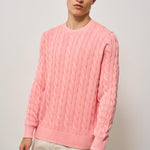 Maglia uomo a treccia rosa 710965867 004 RALPH LAUREN 