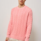 Maglia uomo a treccia rosa 710965867 004 RALPH LAUREN 