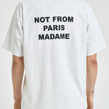 T-shirt uomo girocollo bianca TS203 CO002OPW DROLE DE MONSIEUR 