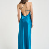 Abito donna lungo azzurro 626SS6815S OCEAN DANAME 