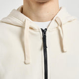 Felpa uomo con zip panna 6100061 S0051V0093 STONE ISLAND 