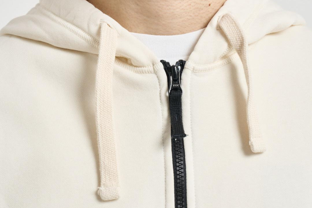 Felpa uomo con zip panna 6100061 S0051V0093 STONE ISLAND 