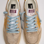 Sneakers uomo Ball Star beige e arancioni GMF00117 F00749515778 GOLDEN GOOSE 