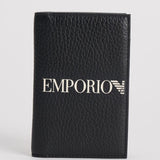 Portafoglio uomo nero con logo bianco EM003592 AF19355UC001 EMPORIO ARMANI 