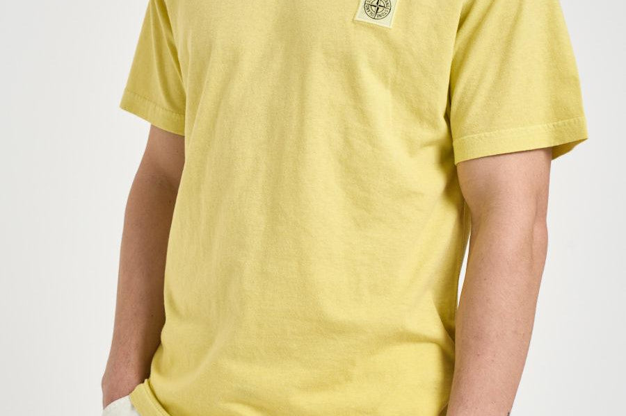 T-shirt uomo girocollo gialla 2100026 S0057V0131 STONE ISLAND 