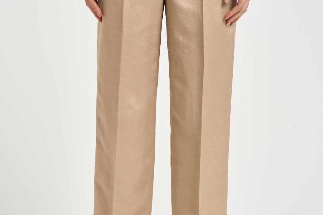 Pantaloni donna dritto beige A04210D 01926146 PESERICO 