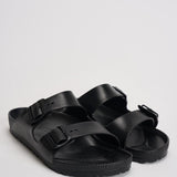 Sandalo uomo Arizona gomma nero 129421 BLACK BIRKENSTOCK 
