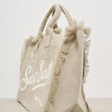 Borsa donna Vanity in lino beige VANITYLINEN 00275H MC2 SAINT BARTH 