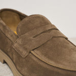 Mocassini uomo in suede marrone 3442 VISONECACAO DOUCAL'S 