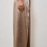 Gonna donna lunga satinata tortora 31125 8934 FILIPPA K 