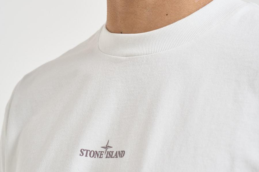 T-shirt uomo con stampa bianca 2100001 S0374V0001 STONE ISLAND 