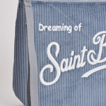 Pochette donna Aline Corduroy in velluto celeste ALINE COURD36 MC2 SAINT BARTH 