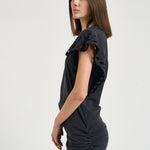 Abito corto donna nero RO1016FA D1N08E02FK MARANT ETOILE 