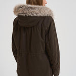 Parka con imbottitura in pelliccia donna S1141 2600266 BAZAR DELUXE 