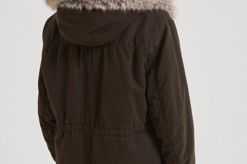 Parka con imbottitura in pelliccia donna S1141 2600266 BAZAR DELUXE 