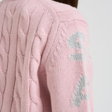 Maglia donna a trecce rosa MALMO STB21 MC2 SAINT BARTH 