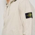 Felpa uomo panna con cappuccio 6100045 S0051V0095 STONE ISLAND 