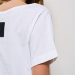 T-shirt donna girocollo bianca F5SW69 A01 LIVIANA CONTI 