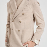 Giacca uomo doppiopetto beige 2813 557013 L.B.M. 