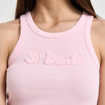 Top donna a costine rosa ADA VINTAGE 08653L MC2 SAINT BARTH 