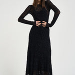 Abito donna in pizzo nero 14896 8001 FORTE FORTE 