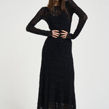 Abito donna in pizzo nero 14896 8001 FORTE FORTE 