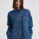 Camicia donna in denim scuro RENA ECLIPSE ICON DENIM 
