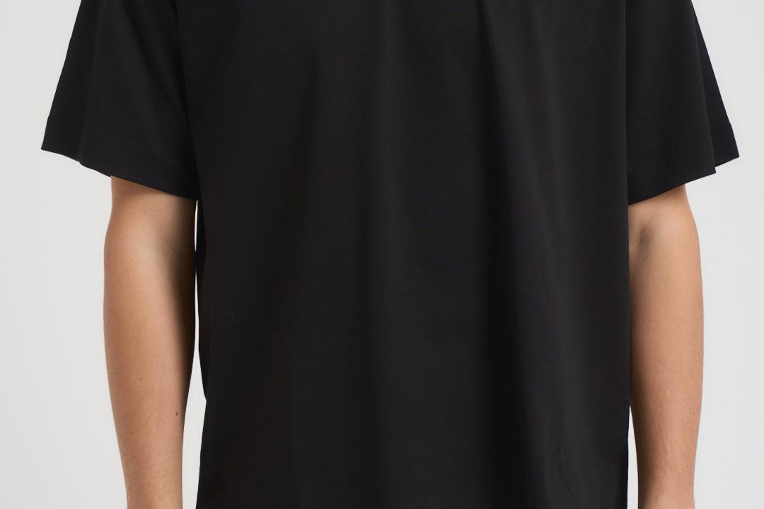 T-shirt uomo girocollo nera TH5950 031 LACOSTE 