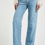 Jeans donna Stovepipe Straight in denim chiaro 7U4N0U03 U7IRI 7 for all Mankind 