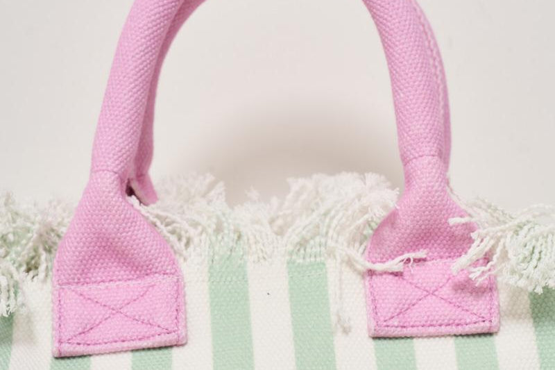 Borsa donna Colette a righe verde COLETTE 03756H MC2 SAINT BARTH 