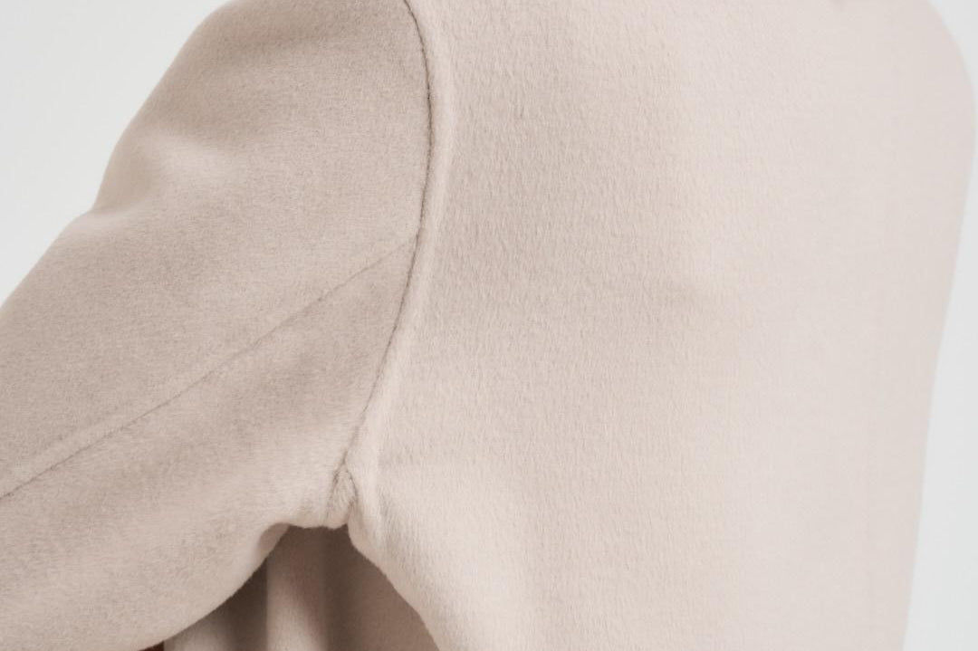 Cappotto donna corto doppiopetto panna MERYL ICE ACCADEMIE TESSILI 