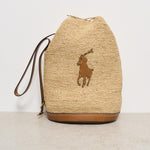 Borsa donna a secchiello in rafia 428955892 001 RALPH LAUREN 