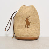 Borsa donna a secchiello in rafia 428955892 001 RALPH LAUREN 