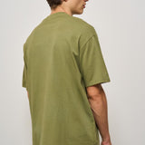 T-shirt uomo girocollo verde AMU037CL03 C0112 AMISH 