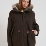 Parka con imbottitura in pelliccia donna S1141 2600266 BAZAR DELUXE 