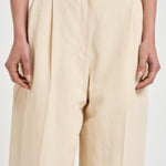 Pantalone donna wide leg crema HAYDA SOFTSEPIA IRO 