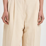 Pantalone donna wide leg crema HAYDA SOFTSEPIA IRO 