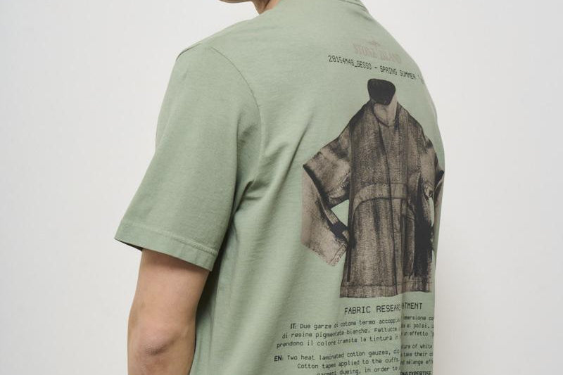 T-shirt uomo girocollo verde 2100037 S0091V0055 STONE ISLAND 
