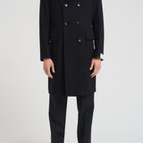 Cappotto uomo doppiopetto nero TIRANA C100219 BRERAS 