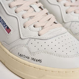 Sneakers uomo Medalist Low bianca e celeste AULM DL01 AUTRY 