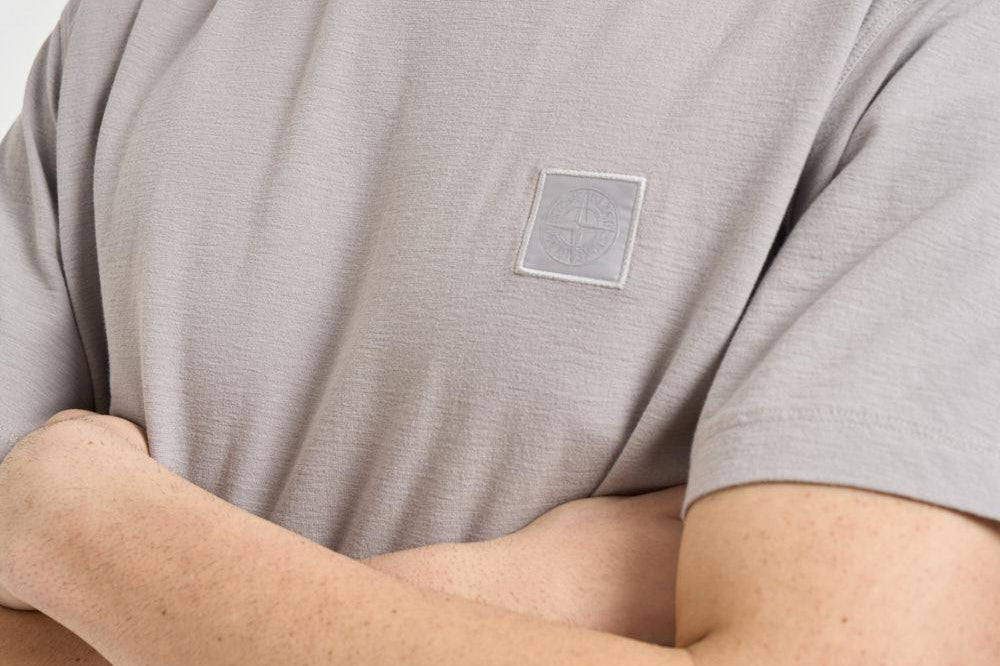 T-shirt uomo girocollo grigio chiaro 2100021 S0F11V0064 STONE ISLAND 