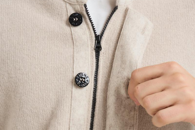 Cardigan uomo con bottoni beige 5100047 S00A3V009A STONE ISLAND 