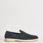 Mocassino uomo in suede blu 3413 VISONEB15 DOUCAL'S 