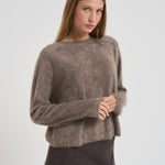 Maglia donna Lexia tortora 2025374 TRUFFLE LISA YANG 