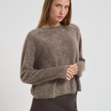Maglia donna Lexia tortora 2025374 TRUFFLE LISA YANG 